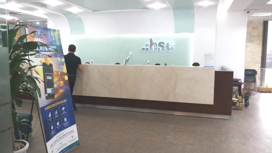 Công ty chứng khoán TP HCM - HSC - Một góc văn phòng công ty chứng khoán HSC