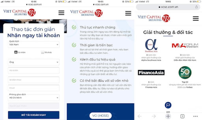 Hướng dẫn mở tài khoản tại chứng khoán Bản Việt - Website bước 5